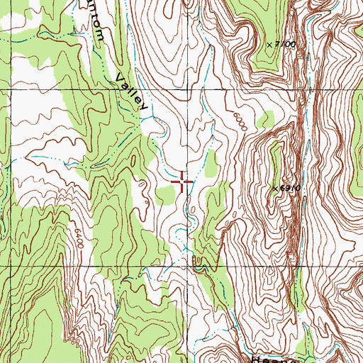 Topographic Map of Phantom Valley, UT