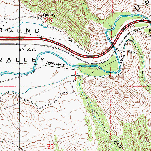 Topographic Map of Phil Shop Hollow, UT