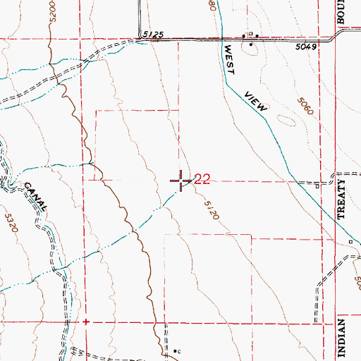 Topographic Map of Pickett Canyon, UT