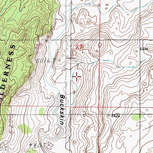 Topographic Map of Pigeon Spring, UT