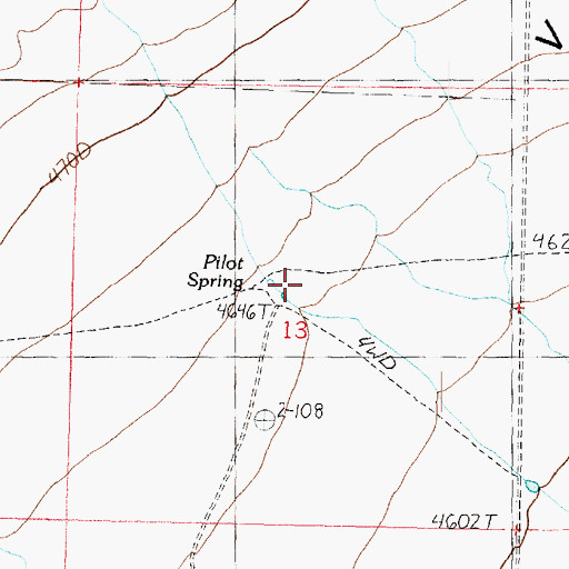 Topographic Map of Pilot Spring, UT