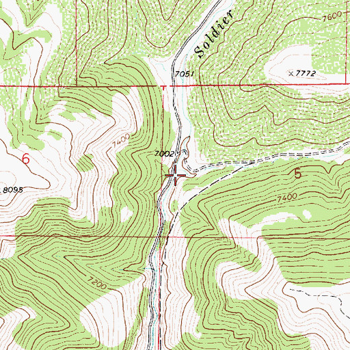 Topographic Map of Pine Canyon, UT