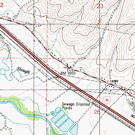 Topographic Map of Pine Canyon, UT