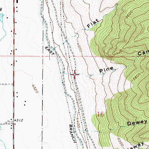 Topographic Map of Pine Canyon, UT