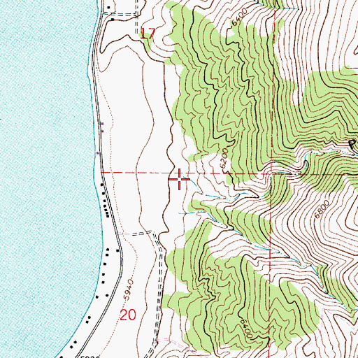 Topographic Map of Pine Canyon, UT