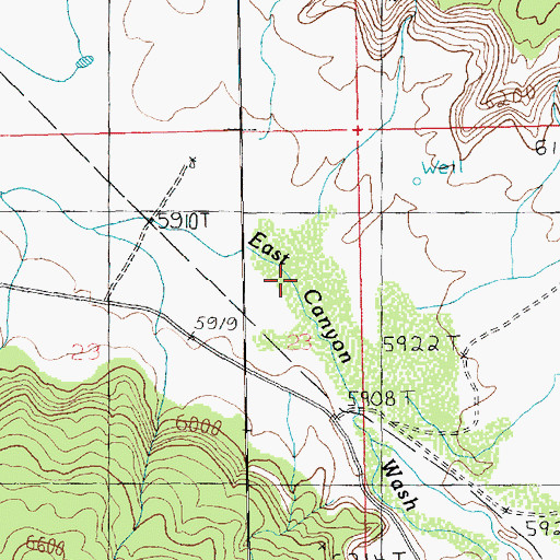 Topographic Map of Pine Hollow, UT
