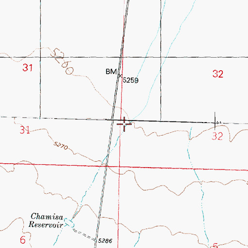 Topographic Map of Pine Valley Wash, UT