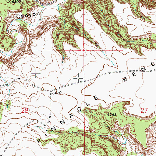 Topographic Map of Pinnacle Bench, UT