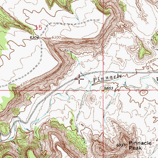 Topographic Map of Pinnacle Canyon, UT