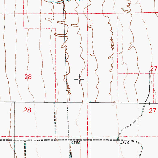 Topographic Map of Pinyon Creek, UT