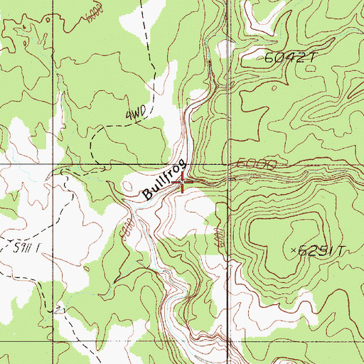 Topographic Map of Pipe Spring Canyon, UT