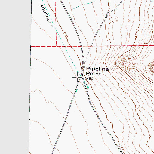 Topographic Map of Pipeline Point, UT
