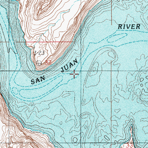 Topographic Map of Piute Creek, UT