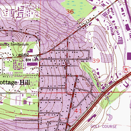 Topographic Map of New Life Christian Fellowship Church, AL
