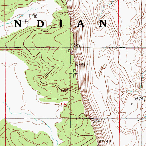 Topographic Map of Piute Mesa, UT