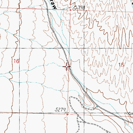 Topographic Map of Pleasant Valley Draw, UT