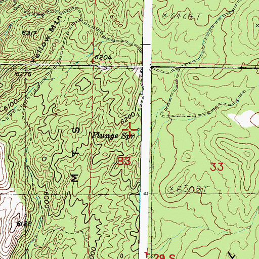 Topographic Map of Plunge Spring, UT