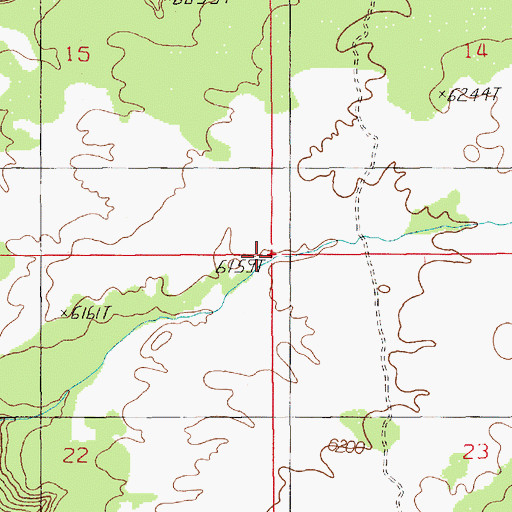 Topographic Map of Point Lookout, UT