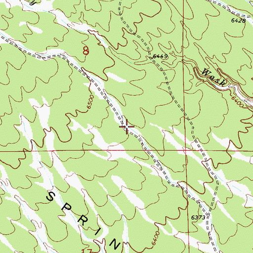 Topographic Map of Poison Spring Bench, UT