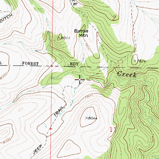 Topographic Map of Pole Canyon, UT