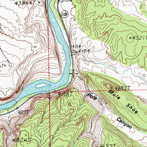 Topographic Map of Pole Canyon, UT