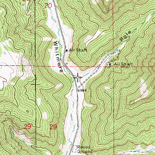 Topographic Map of Pole Canyon, UT