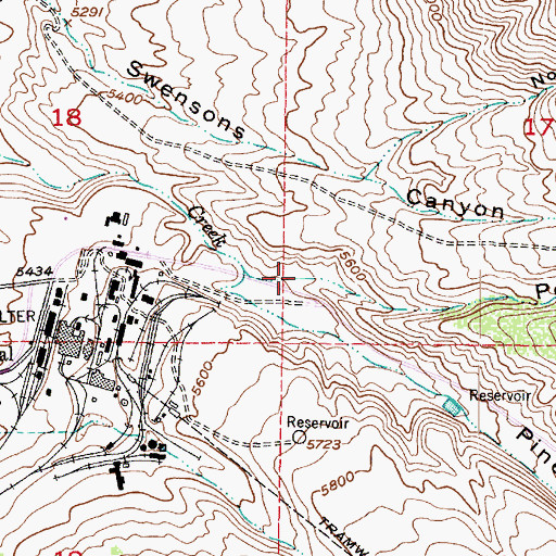 Topographic Map of Pole Canyon, UT