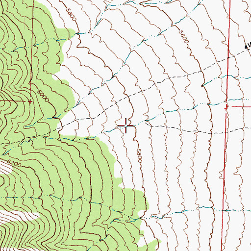 Topographic Map of Pole Canyon, UT