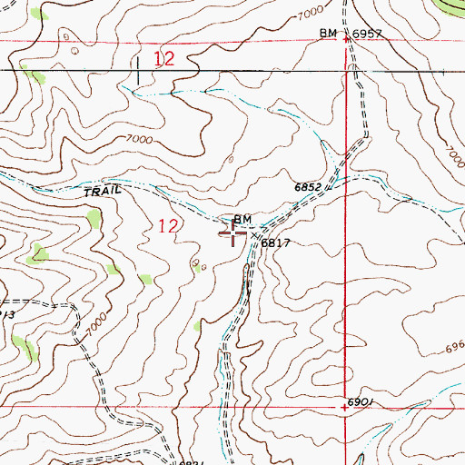 Topographic Map of Pole Fork, UT