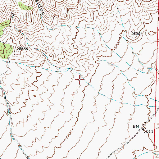 Topographic Map of Pool Canyon, UT