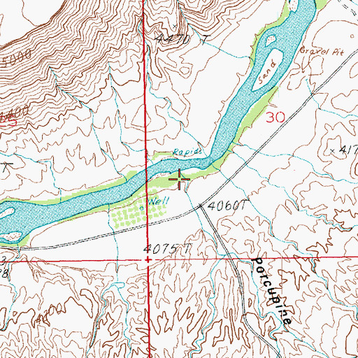 Topographic Map of Porcupine Canyon, UT