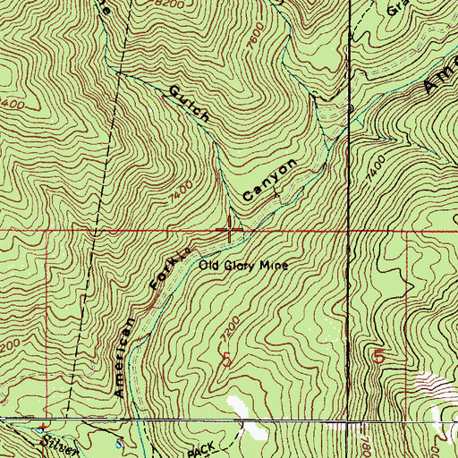 Topographic Map of Porcupine Gulch, UT