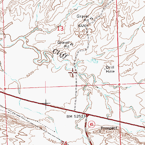 Topographic Map of Powder Springs Wash, UT