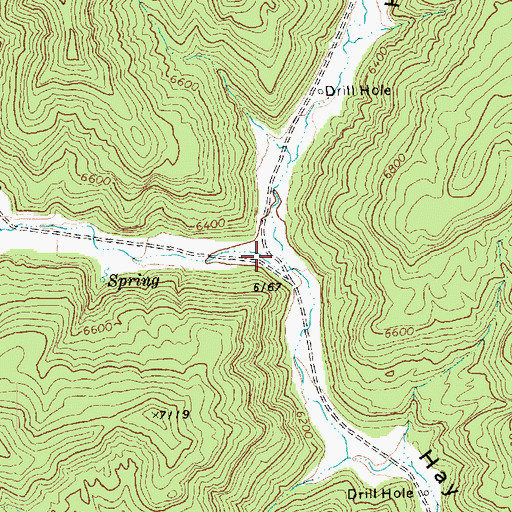 Topographic Map of Preacher Canyon, UT