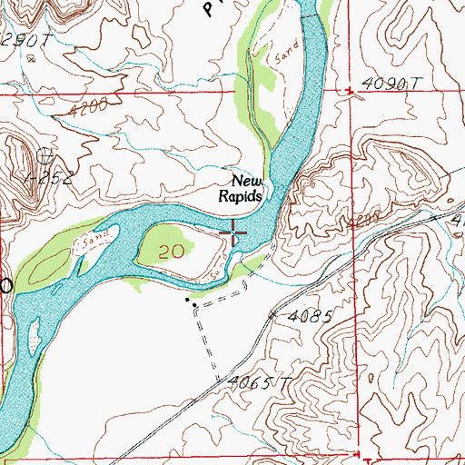Topographic Map of Professor Valley, UT
