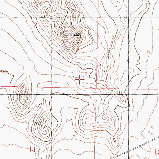 Topographic Map of Puddle Valley, UT