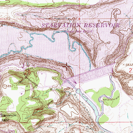 Topographic Map of Pulley Bend, UT