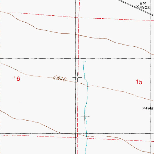 Topographic Map of Quartz Creek, UT