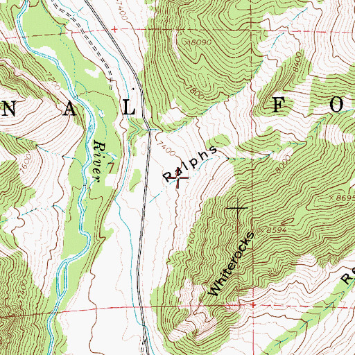 Topographic Map of Ralphs Canyon, UT