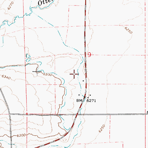 Topographic Map of Randolph Woodruff Extension Canal, UT