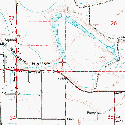 Topographic Map of Ransom Hollow, UT