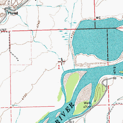 Topographic Map of Rasmussen Hollow, UT