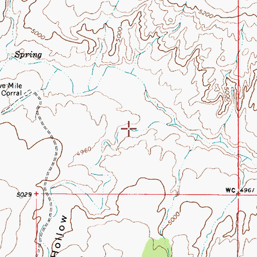 Topographic Map of Rat Seep Hollow, UT
