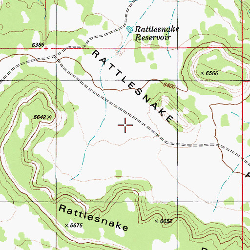 Topographic Map of Rattlesnake Flat, UT