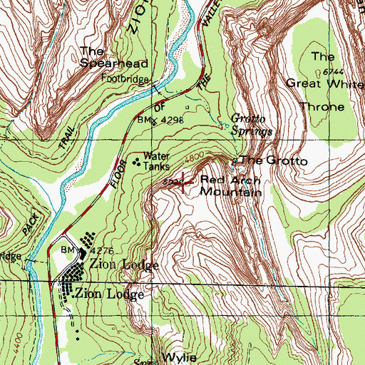 Topographic Map of Red Arch Mountain, UT