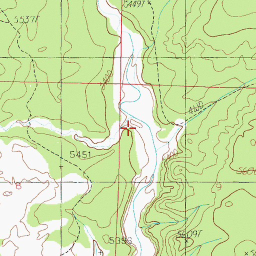 Topographic Map of Red Canyon, UT