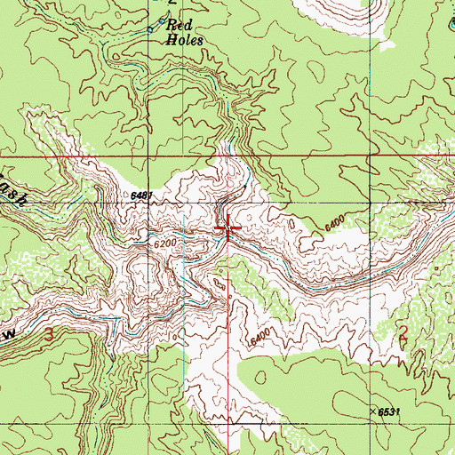 Topographic Map of Red Draw, UT