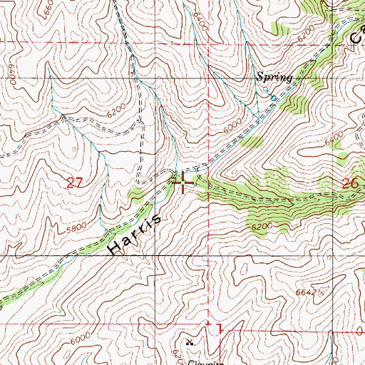 Topographic Map of Red Fork, UT