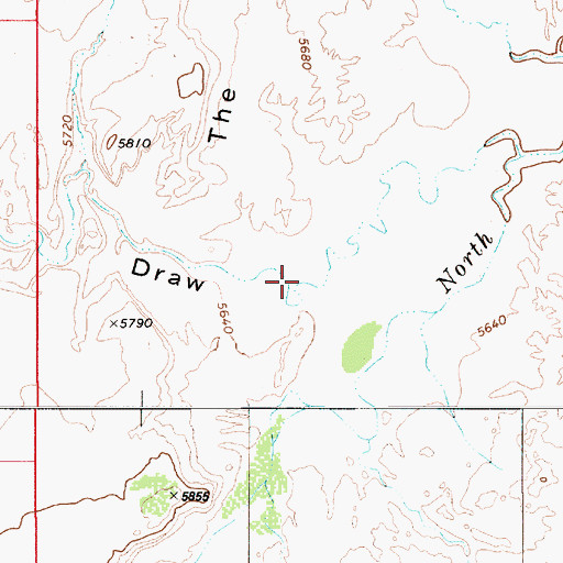 Topographic Map of Red Hole Draw, UT