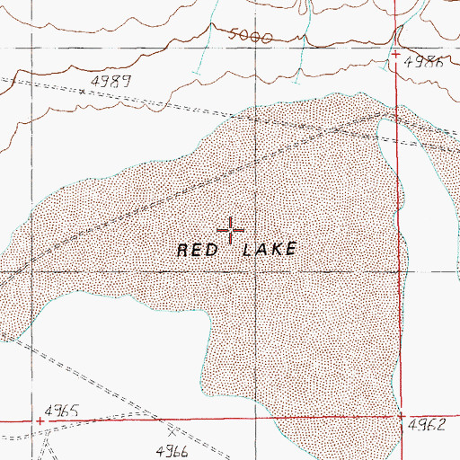 Topographic Map of Red Lake, UT